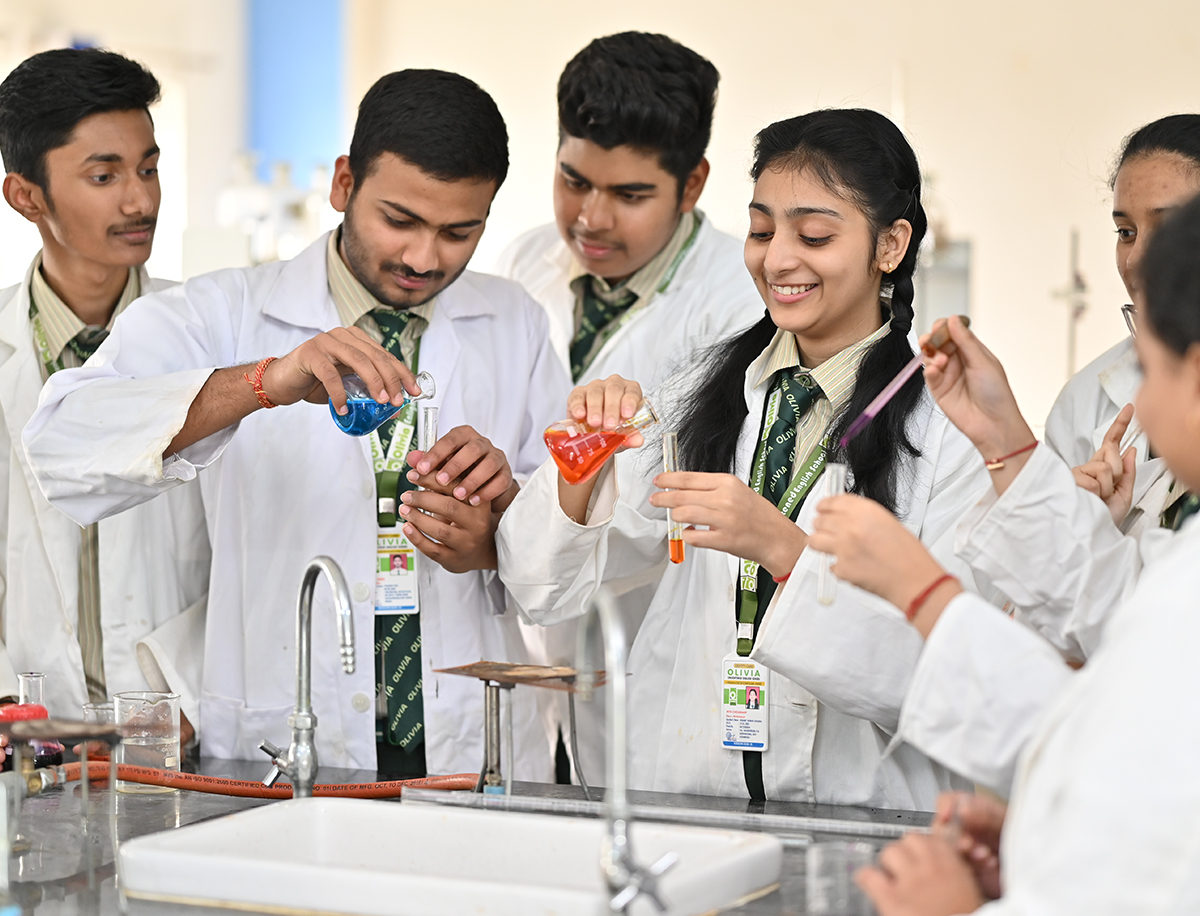 High School Students Collaborating